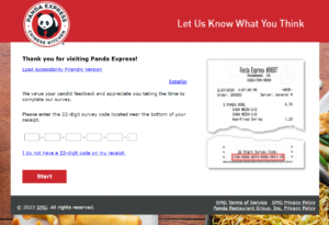 Panda express/feedback - Panda Express Survey - Get Free Entree Code